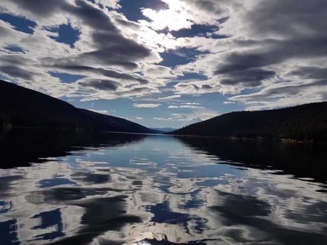 Mirror mirror on the lake by Debbie Ross