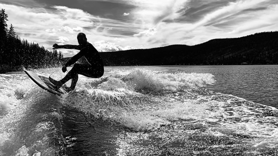 Shredding the surf by Heather Feeney