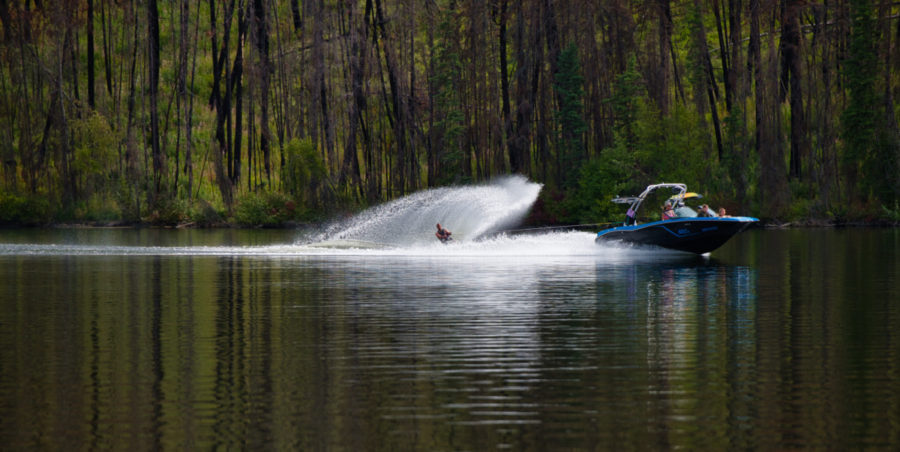 Early morning slalom water ski session - Nicolas von Dehn