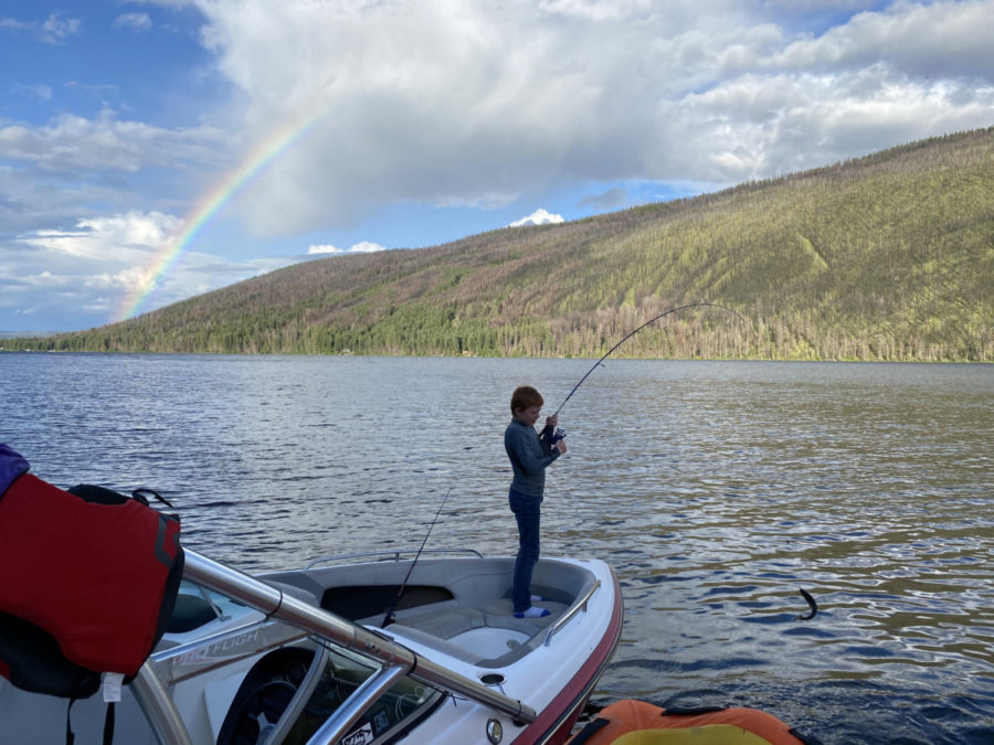 Caught one off the boat by Carter Brown