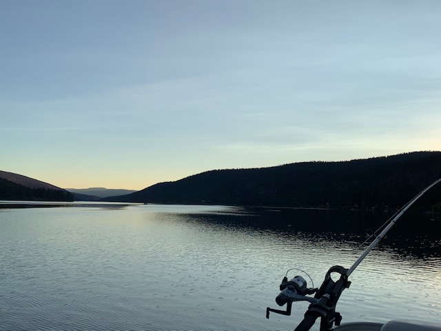 Fall Night Fishing by Debbie Ross