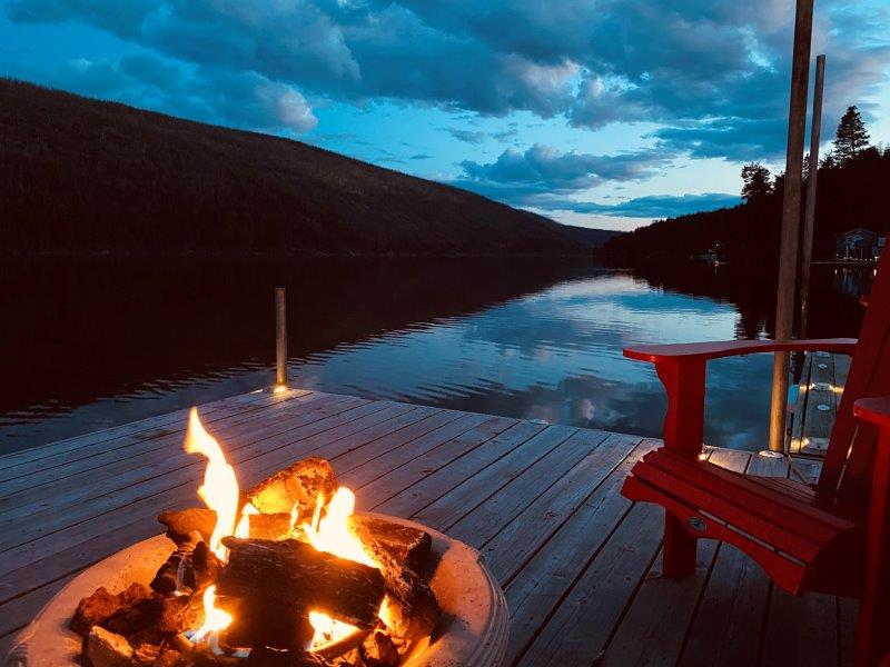 Lake life Evening Fire