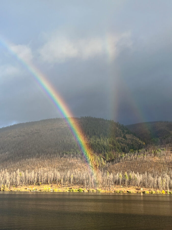 120 Landscape Triple Rainbow - Linda Smele