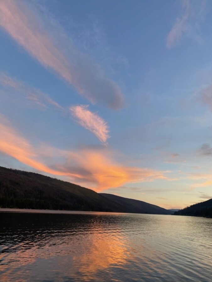 118 Landscape Sunset on the lake