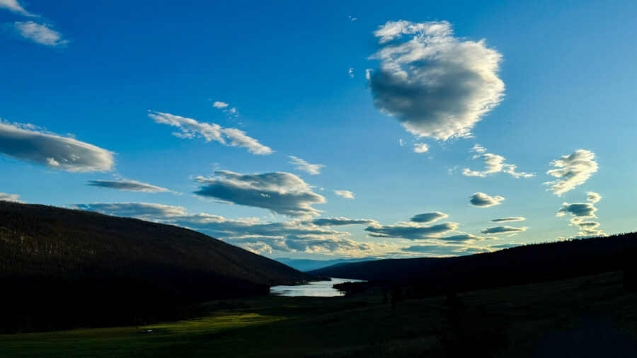 120 landscape Cotton ball sky