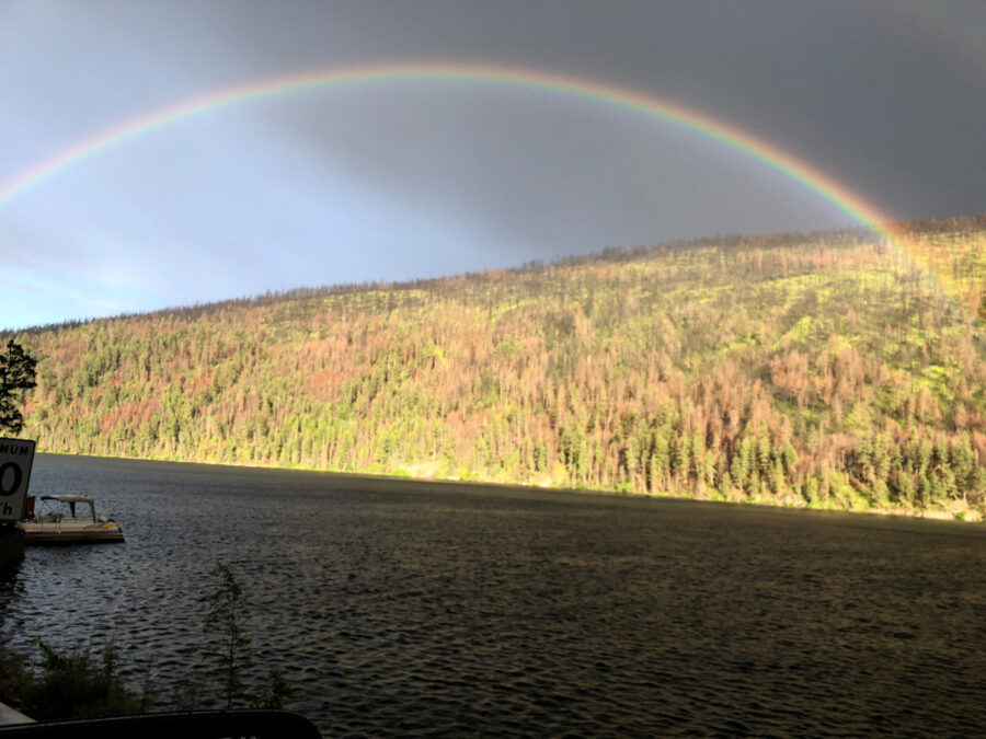 126 Landscape rainbow after storm